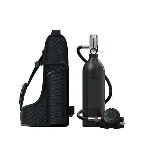 Tauchtank Tauchausrüstung Atem Unterwasser Tragbare Sauerstoffflasche Mini Tauchflasche Schnorchelset Atmen Sie sanfter (Color : Noir, Size : A)