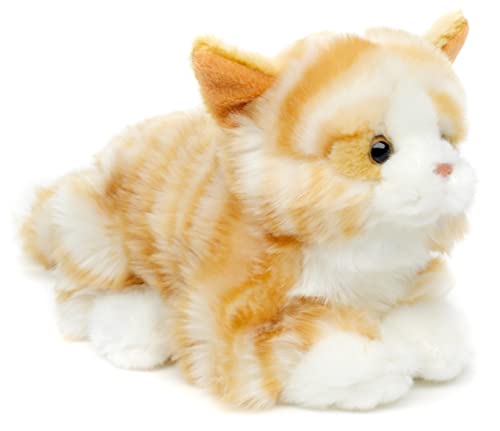Uni-Toys - Katze braun-getigert, liegend - 20 cm (Länge) - Plüsch-Kätzchen - Plüschtier, Kuscheltier