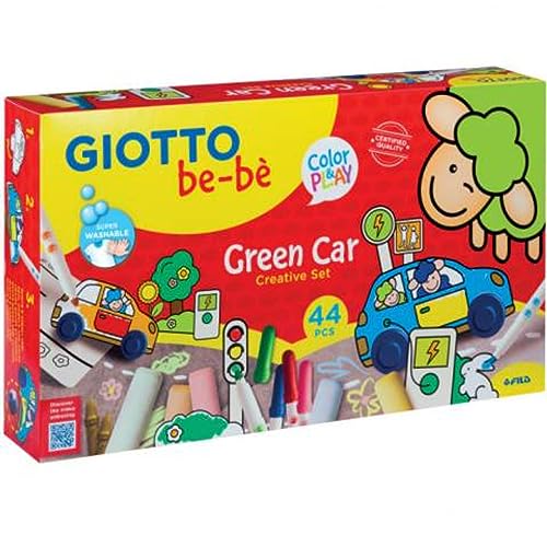 GIOTTO be-bè GREEN CAR Kreativ, verschiedene Farben, 44-teilig, 477500