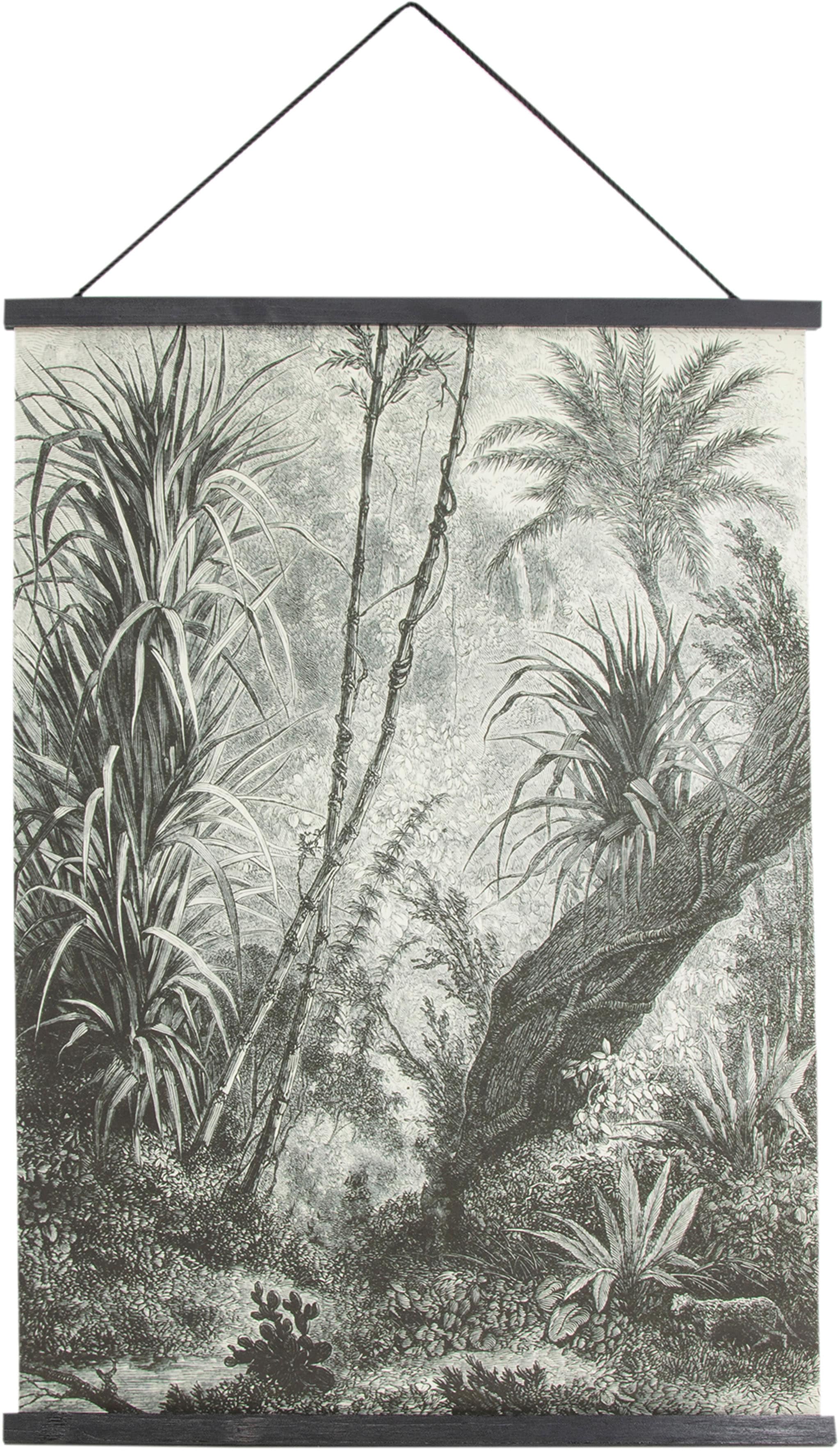 Art for the home Kunstdruck "Dschungel", (1 St.), Textilposter 80x60cm