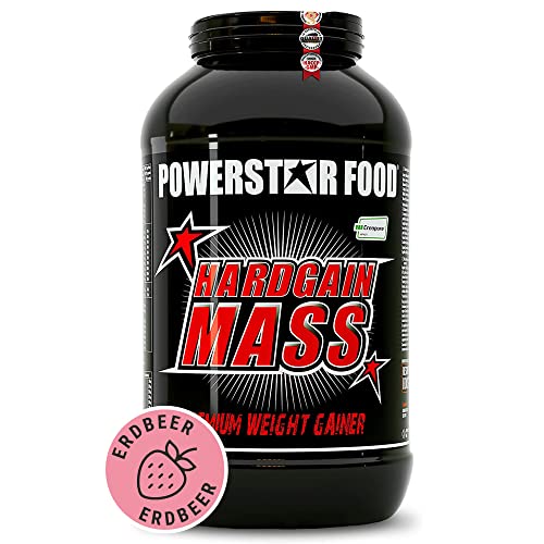 WEIGHT GAINER für HARDGAINER & MASSEPHASE - 406 kcal pro Kalorienshake - für mehr Masse, Kraft & schnelleren Muskelaufbau - Made in Germany (Strawberry, 3600g Dose) ...