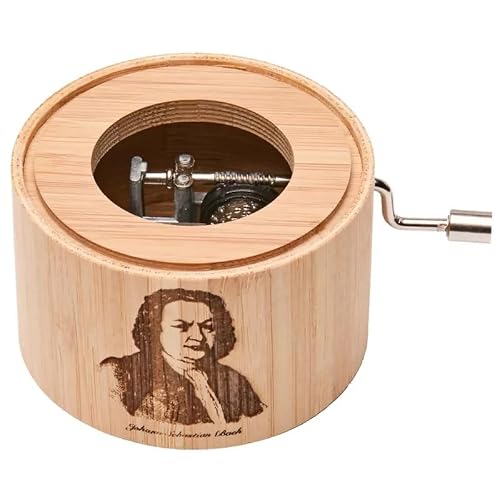 Spieluhr aus Bambus mit der Melodie: Toccata in d-Moll von J. S. Bach - music box von Kurbelwerk green-line, Motiv-Edition