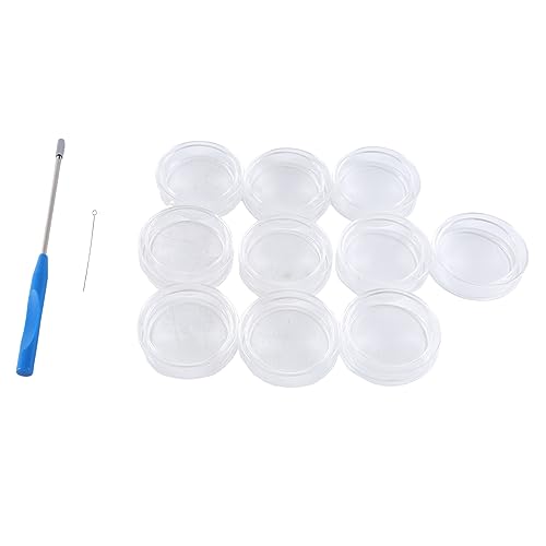 BYCUFF 60 Mm Petrischalen Aus Glas, 10 STK. Autoklavierbare Labor-Petrischalen mit ImpföSe, Autoklavierbar und Wiederverwendbar