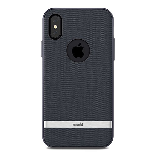 Moshi Vesta for iPhone X - Schutzgehäuse aus Stoff - Marineblau