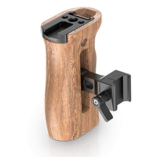 SmallRig Universal Seite Holz NATO Griff Grip DSLR Kamera Cage W/Cold Shoe Mount integrierter Schlüssel, Gewinde - 2187