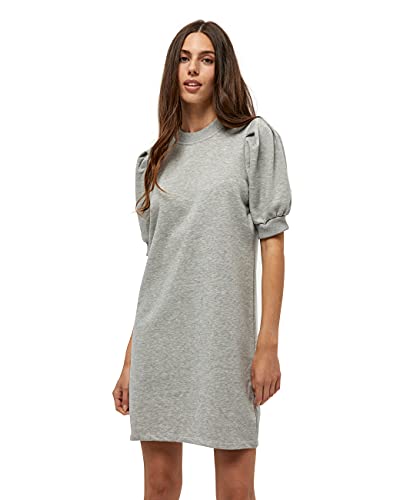 Minus Damen Mika Dress Sweatshirt Kleid, 112 Light Grey Melange, XS