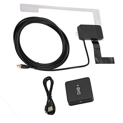 Car Kit USB Digitaler Audio-Broadcasting DAB DAB + Box-Signalempfänger, hochwertiger Stereo-Sound-Autoempfänger-Radioempfängeradapter mit Antenne für Android 5.1 und höher, Plug and Play