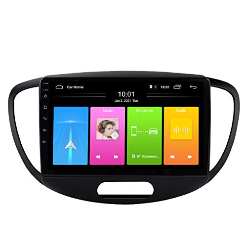 Autoradio, Android 10 Autoradio Multimedia Player Für Hyundai Grand I10 2008-2012, HD Autoradio Multimedia Player 2 DIN Autoradio MP5 Bluetooth,Wifi 1g+16g