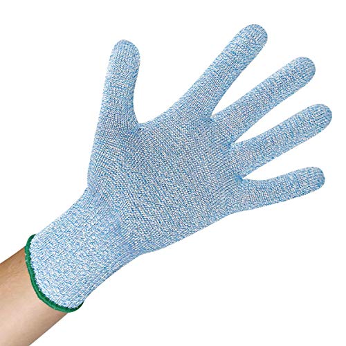 Profi-Schnittschutz-Handschuh, Arbeitshandschuh, hellblau, 95°C waschbar, Größe:XS