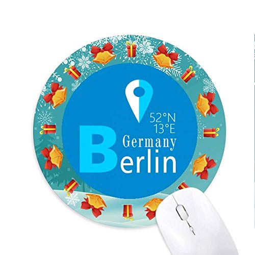 Berlin Geografie Koordinaten Trave Mousepad Rundgummi Pad Weihnachtsgeschenk