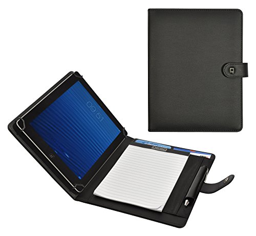 Desq 3688 passend für alle gängigen Tablets bis zu 10.1 Zoll Diversen Fächern auf der rechten Seite, schwarz