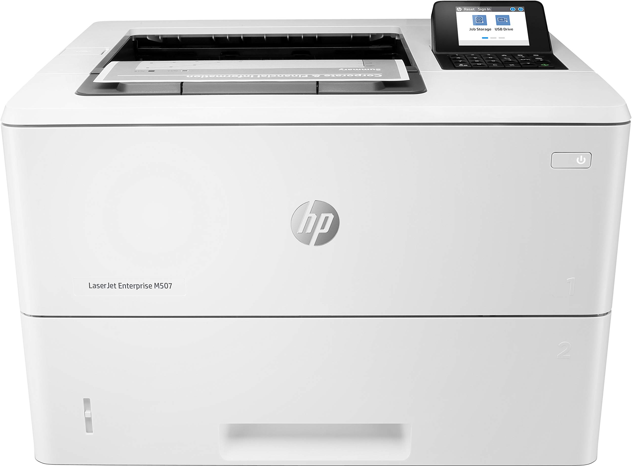 HP Hewlett Packard LJ M507DN Laserdrucker 1PV87A#B19 A4/LAN/Duplex, grau