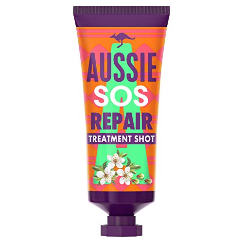 Aussie SOS Repair Shot Deep Conditioning Hair Treatment für schwaches und geschädigtes Haar, 25 ml