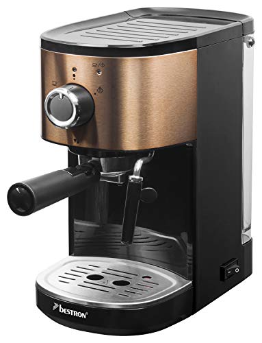 Bestron AES1000CO Copper Collection Espressomaschine, Kunststoff, 1.2 liters