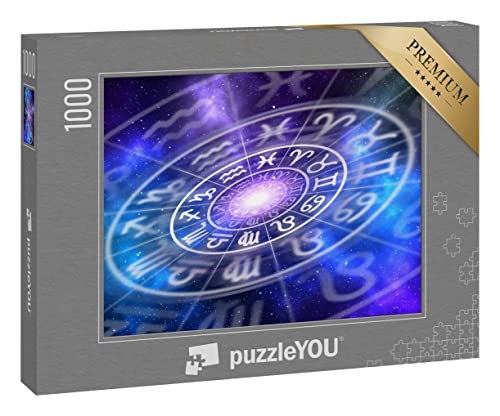 puzzleYOU: Puzzle 1000 Teile „Sternzeichen innerhalb des Horoskopkreises, Astrologie, Horoskope“