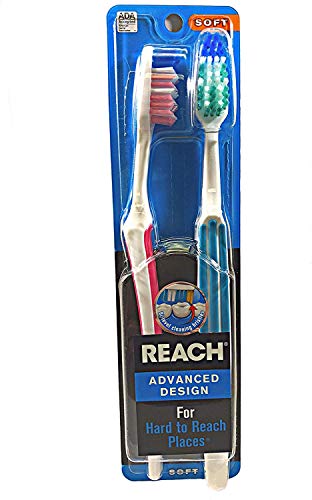 Reach Advanced Design Full Head Toothbrush, Soft, 2 Count by Reach
