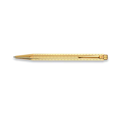 CARAN d'ACHE - Kugelschreiber ECRIDOR CHEVRON mit Etui - Gold