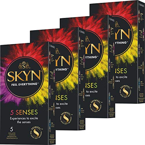 SKYN 5 Senses Kondome Mix - Latexfreie Kondome aus Sensoprene (4)