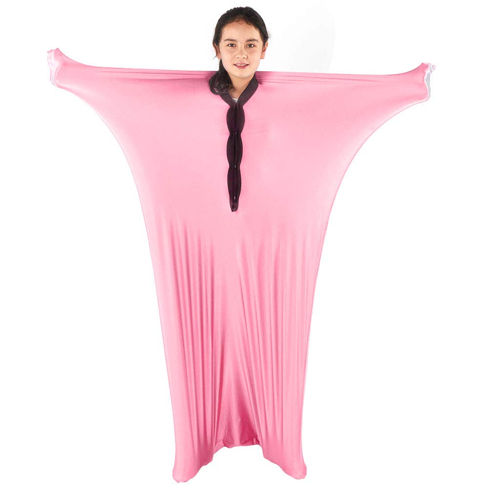 Sensory Sox Stretchy Body Socks Ganzkörperpackung gegen Stress, Überempfindlichkeit Ideal für Jungen, Mädchen mit Autismus und Angstzuständen (Large 56"x27", Pink)