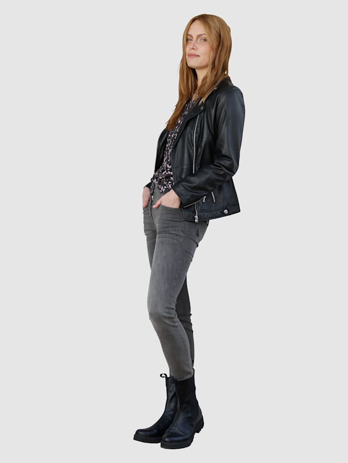 Jeans mit dekorativer Naht Laura Kent Dark grey 2