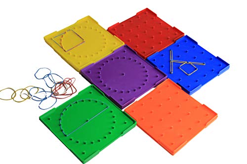 WISSNER aktiv lernen - 6 Geometrie Bretter doppelseitig 15 cm - RE-Plastic°