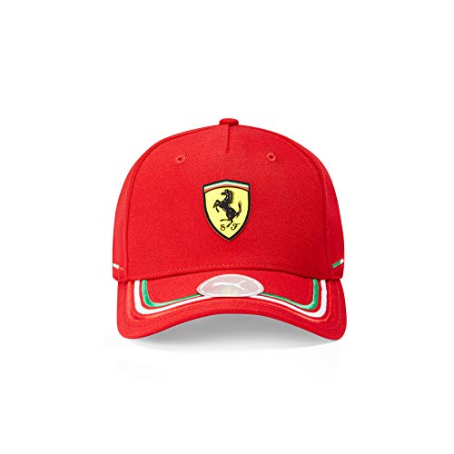 PUMA Ferrari - Offizielle Formel 1 Merchandise 2021 Kollektion - Damen und Herren - Italian Cap - Cap - Red - One Size