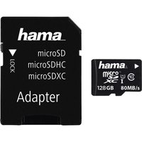 Hama 128GB microSDXC 128GB MicroSDXC UHS-I Klasse 10 Speicherkarte (00124160)