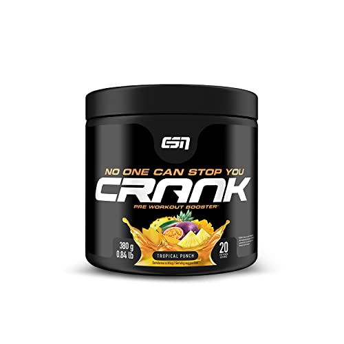 ESN Crank - Pre Workout Booster - Tropical Punch - 1er Pack (1 x 380g)