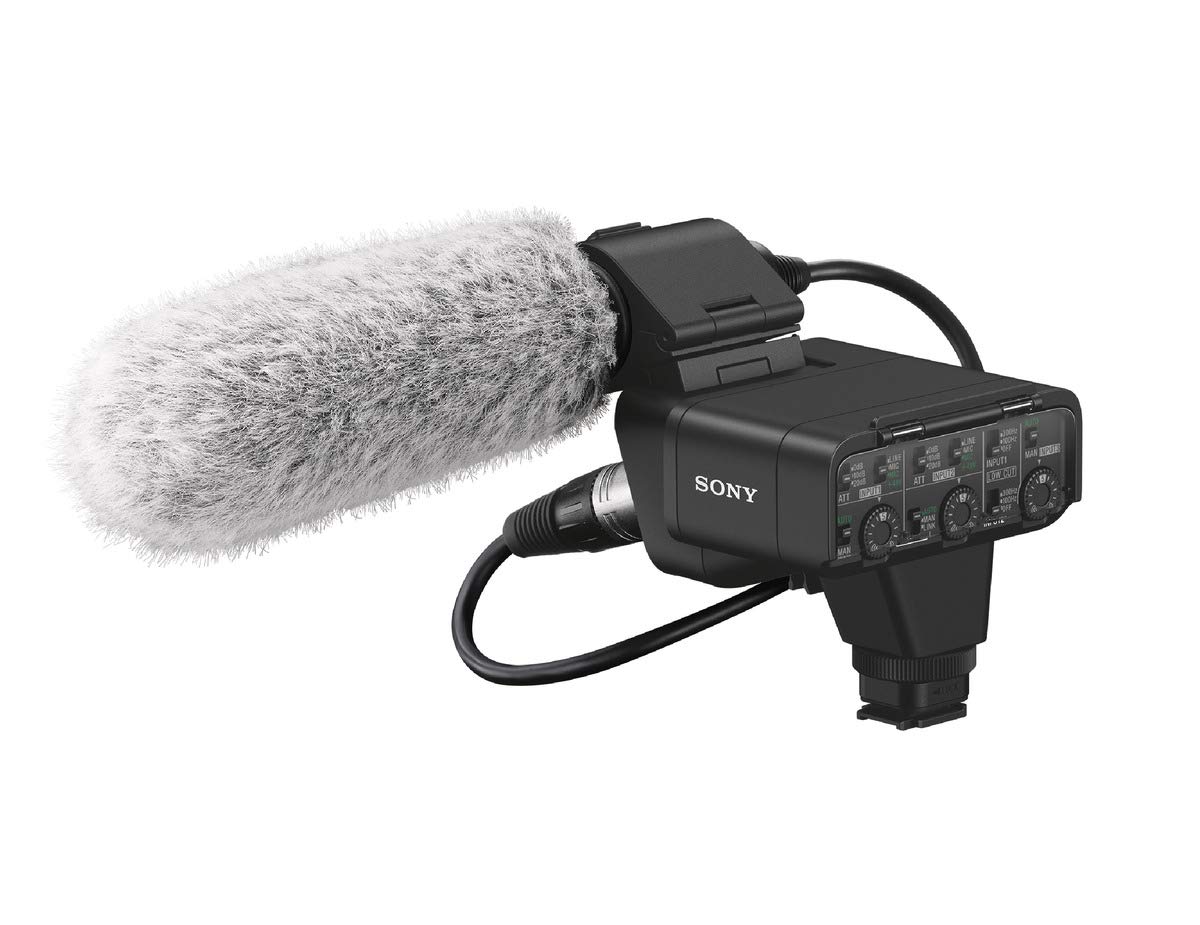 Sony XLR-K3M Adapter Set mit XLR-Box und Richtmikrofon, black