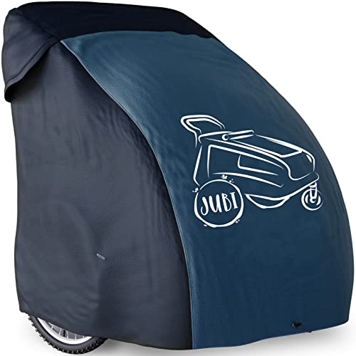 Jubi® Abdeckung Fahrradanhänger Blau zweisitzer/einsitzer und absolut wetterbeständig – Faltgarage Fahrradanhänger universell perfekt anpassbar