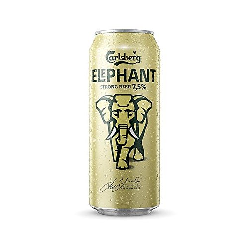 36 Dosen a 0,5L Elephant Carlsberg Starkbier 7,5% Bier Elefant inc. 9 Euro EINWEG Pfand