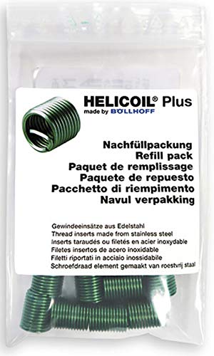 HELICOIL Plus Gewindeeinsätze Nachfüllpackung M12x18 P1,50 metrisch 10 Stück