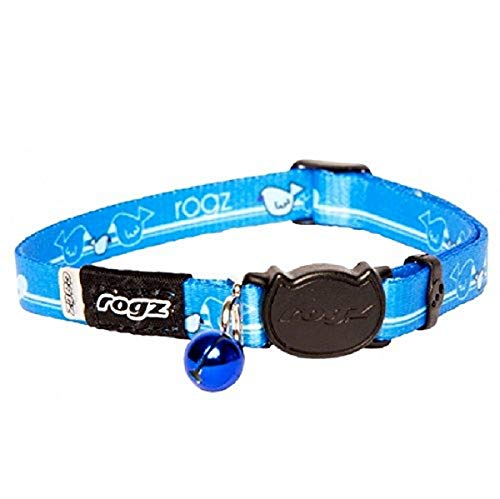 Rogz Kiddy Katzenhalsband, 20,3 - 30,5 cm, Blau