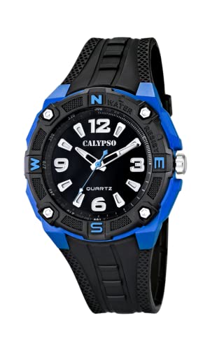 Calypso Herren Analog Quarz Uhr mit Plastik Armband K5634/3
