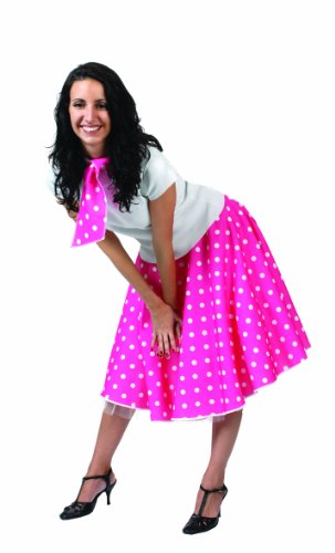 Funny Fashion 508046C - Rock 'n Roll Rock Fuchsia mit Tuch, one Size