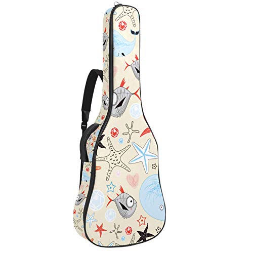 Gitarren-Gigbag, wasserdicht, Reißverschluss, weicher Gitarren-Rucksack, Bassgitarre, Akustik- und klassische Folk-Gitarren-Tasche