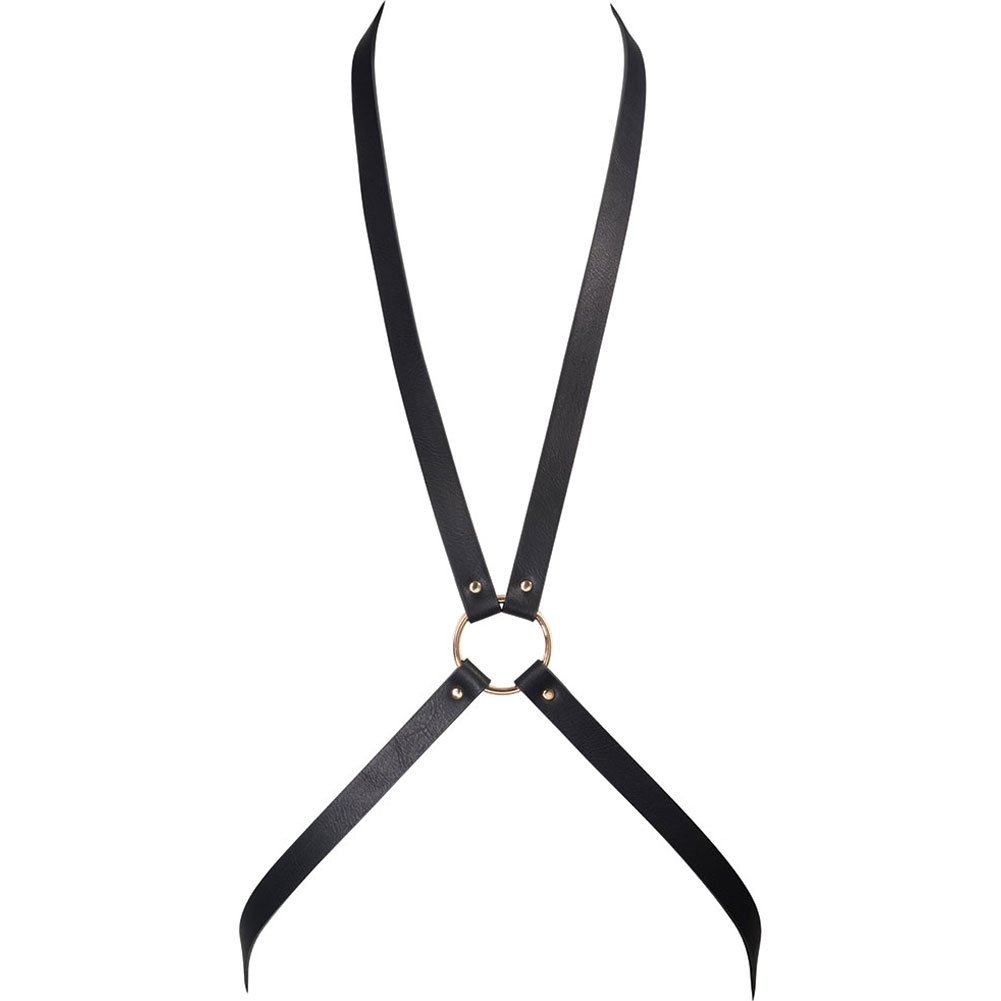 Bijoux Indiscrets MAZE - Geschirr in Form einer 8 schwarz aus veganem Leder BDSM bondage sexy Fessel Zaumzeug Gurt