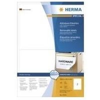 HERMA Special - Selbstklebende, abziehbare, matte Papieretiketten - weiß - 199,6 x 143,5 mm - 200 Etikett(en) (100 Bogen x 2) (10314)
