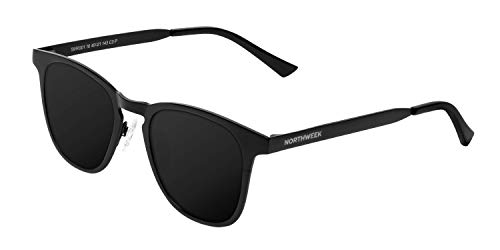 NORTHWEEK Unisex-Erwachsene Regis Sonnenbrille, Mehrfarbig (All Black Polarized), 10.0