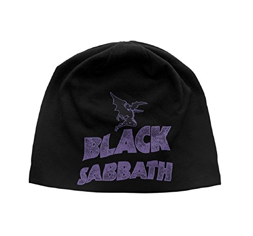 Black Sabbath Mütze Beanie Cap classic band logo Nue Schwarz offiziell jersey