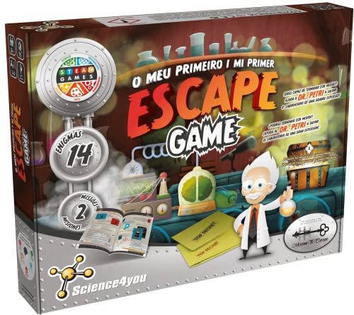 Science4you - Mein erstes Escape Game für Kinder - Room Spiel mit 14 Figuren und 2 Missionen: Dekoriert Geheimnisse und Geheimnisse - Lernspiele Kinder +8 Jahre, Puzzle Kinder