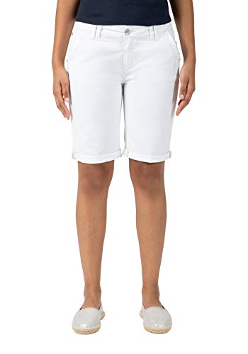 Timezone Damen Slim Nalitz Shorts, Weiß (Pure White 0100), W27(Herstellergröße:27)