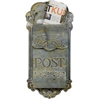 Briefkasten POST Zink Vintage Postkasten Rostig patiniert Landhausstil