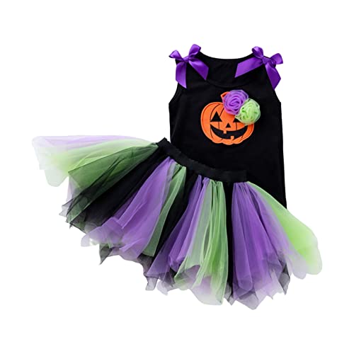 PAPABA Halloween Outfit Leichtes Halloween Tutu Kleid Little Kinder Kostüm Kleidung dekorativ freundlich zu Haut D L