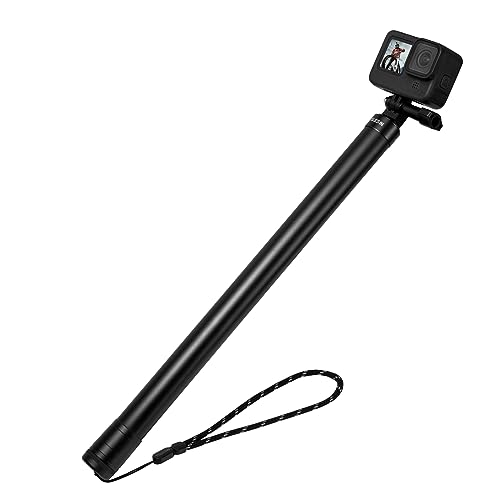 TELESIN Selfie Stick Lange Stange (3 m) Kohlefaser Wasserdicht Tauchverlängerung Einbeinstativ für GoPro Max Go Pro Hero 12 11 10 9 8 7 6 DJI Action 3 4 Insta360 X3 GO 3 Bike Motorrad Radfahren