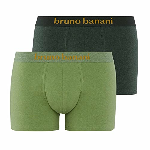 bruno banani Herren Denim Fun Shorts, rot Melange, L (2er Pack)