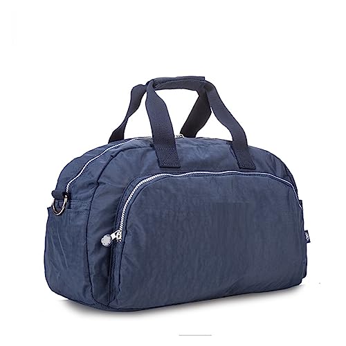 RHAIYAN Neue Männer Reisetaschen Schwarz Gepäck Nylon Duffle Taschen Tragbare Reise Handtasche wasserdichte Wochenende Taschen Große Big Bag (Color : Deep Blue)