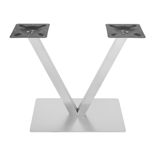 AOOUNGM Edelstahl Tischbeine V Form Design 70cm Tischbeine Moderner Stil Tischbeine mit Befestigungslöchern,Ohne Desktop