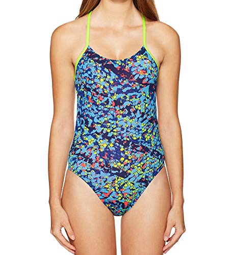 TYR Damen OCEANIE CUTOUTFIT Swim Suit, bleu, 28