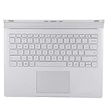Mavis Laven Tastatur, Für Surface Book 1 1704 Schnelle Reaktion Ohne Verzögerung Multifunktionaler Tastaturersatz Silber Für Notebook-Laptop